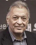 지휘자인 주빈 메타의 대표 이미지