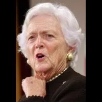 영부인인 바바라 부시의 대표 이미지