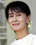 정치인인 아웅 산 수 치의 대표 이미지